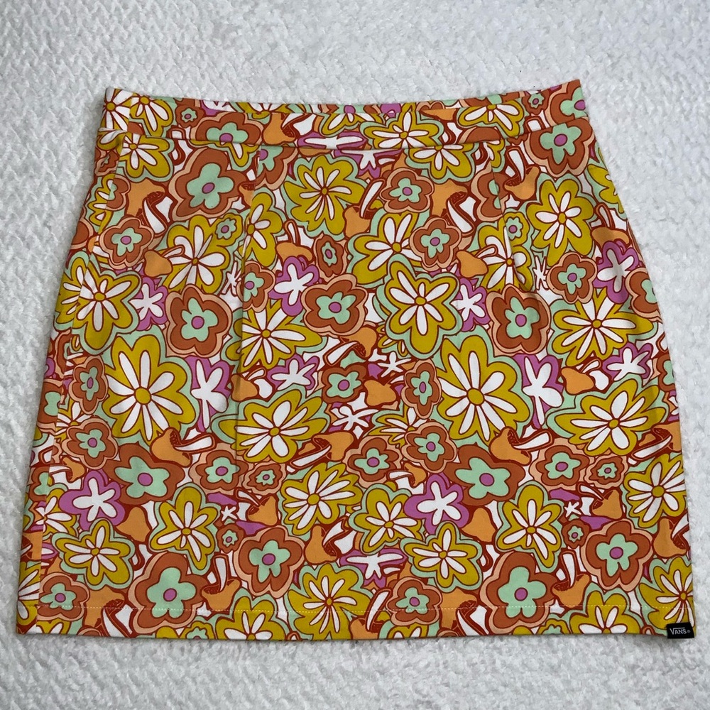 Vans Colorful Floral Pencil Skirt